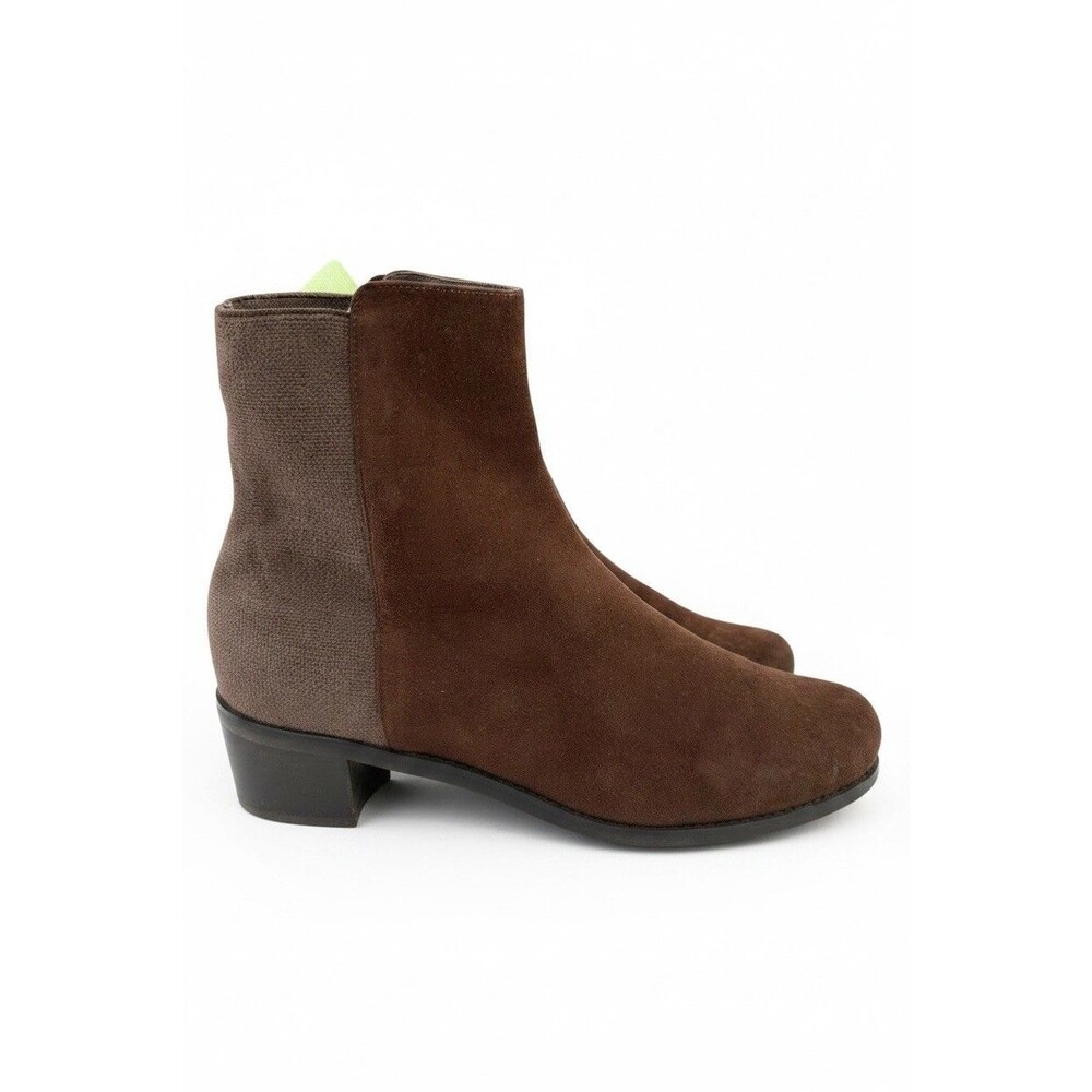 Stuart Weitzman Brown Suede 5050 Stretch Ankle Boots Booties Womens Size 8.5 M